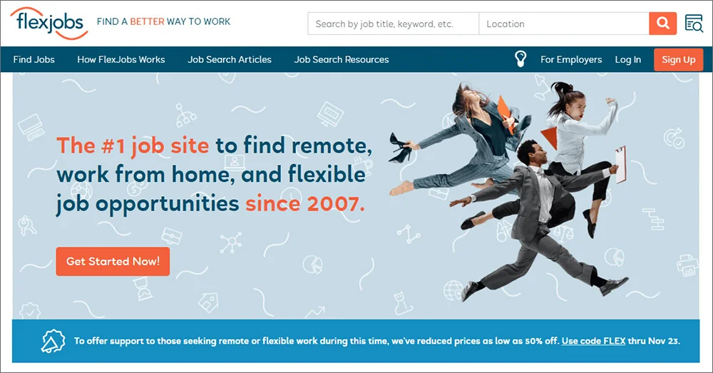 Screenshot Flex Jobs