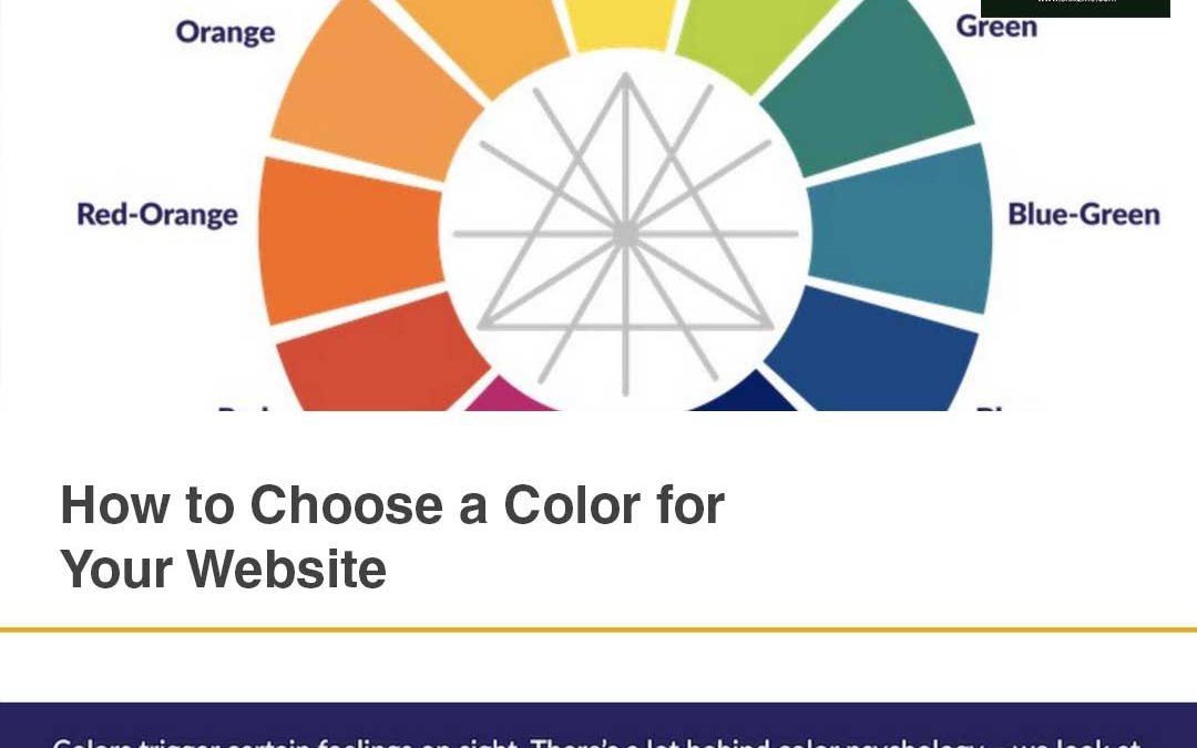 How to Choose a Color for Your Website [Infographic]